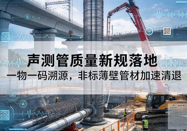 子长声测管质量新规落地，一物一码溯源，非标薄壁管材加速清退